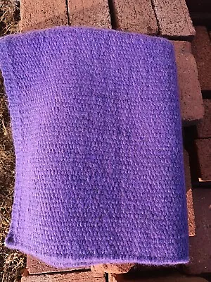 Mayatex PURPLE Wool Saddle Blanket Size 30x33 • $22