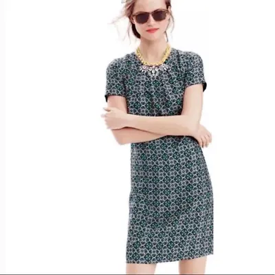 J. Crew SwoopDress In Latticework Medallion • $41