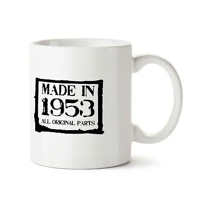 70th Birthday Gifts For Women Men - Made In 1953 Funny Mugs Novelty Presents • £8.97