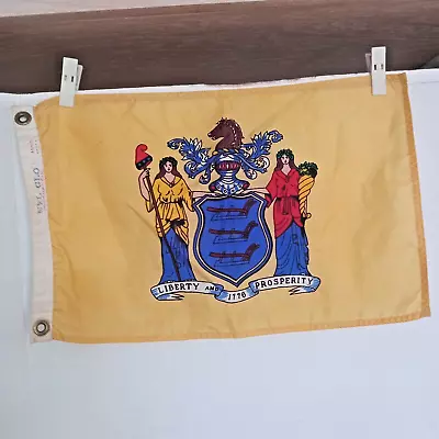 Vintage NYL GLO Flag Liberty And Prosperity 1776 Nylon Flag 16 X11  • $24.90