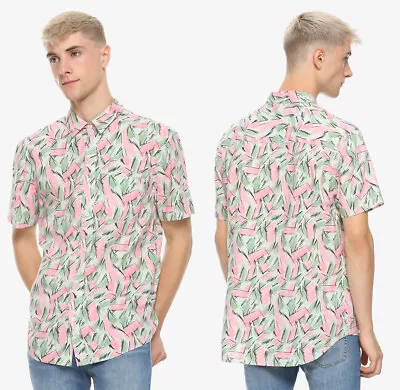 Hot Topic Stranger Things 3 HOPPER Halloween Hawaiian Costume Shirt - Men XSSM • $28.95