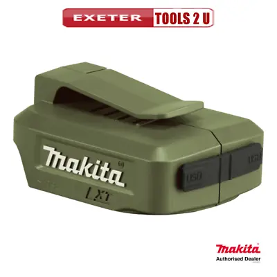 Makita GBAADP05O USB Battery Charger Adaptor For 14.4V & 18V Battery Olive Green • £21.99