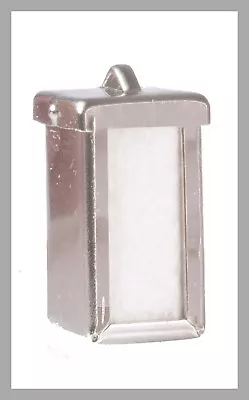 MINIATURE DINER STYLE METAL NAPKIN HOLDER For DOLLHOUSE DIORAMA Or FAIRY GARDEN • $4.59