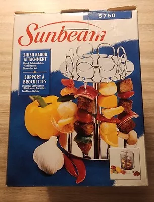1997 Sunbeam Shish Kabob Attachment For Carousel Rotisserie 8 Skewers NOS • $17