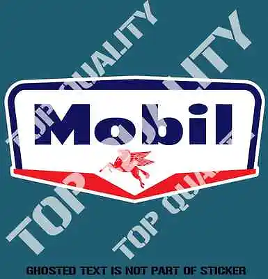 VINTAGE MOBIL OIL Decal Sticker Vintage Petrol Americana Hot Rod RatRod Stickers • $5.50