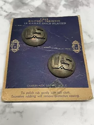 Polk U.S. Military Domed Lapel Pins - Set Of 2  • $20