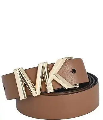 Michael Kors Women's Reversible Skinny Leather Belt - Medium M - Smooth To Logo • $39.43