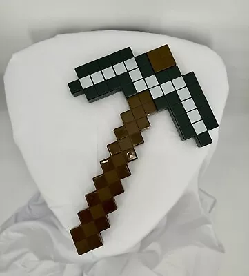 Minecraft Iron Pickaxe Weapon Toy Cosplay Accessory 2017 Mattel 14” Gently Used • $10