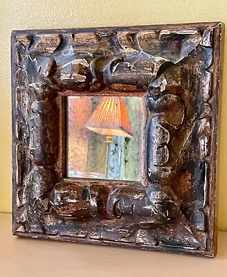 Gesso Early Mid-Century Small Mirror • $45