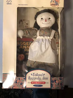 Doll RAGGEDY ANN With Book  Volland  Authentic Reproduction. New In BOX • $80