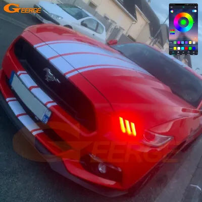 For Ford Mustang 2015 2016 2017 BT APP Multi Color RGB LED Angel Eyes DRL Boards • $30.06