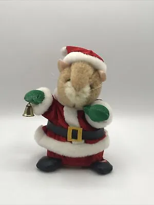 Gemmy Dancing Santa Christmas Hamster Mouse Sings We Wish You A Merry Christmas • £24.12