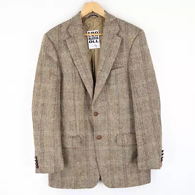 Harris Tweed Sport Jacket Checked MARIO BARUTTI SZ 40 Long (T1012) • $62.19