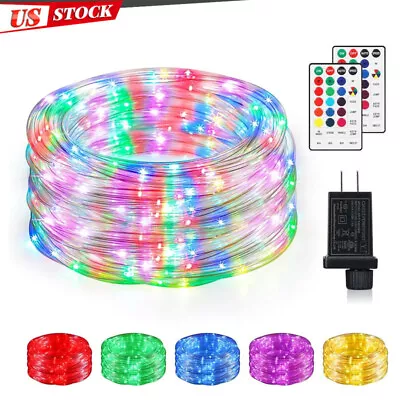 66Ft Rope Lights String Lights Plug In 200 LED 16 Colors Changing Remote Control • $36.99