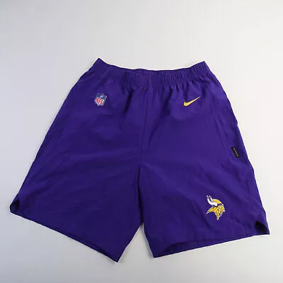 Minnesota Vikings Nike NFL On Field Dri-Fit Practice Shorts Men's Purple New • $56.99