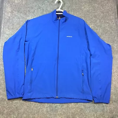 Patagonia Traverse Full Zip Soft Shell Jacket Mens Medium Blue Lightweight • $47.99