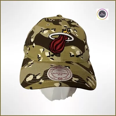 Miami Heat Mitchell & Ness  HWC NBA Camouflage Basketball Cap - Adjustable • £25