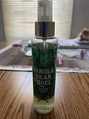 BBW Vanilla Bean Noel Diamond Shimmer Fragrance Mist Spray 4.9oz Used • $5