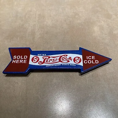 Drink Pepsi Cola America's Biggest Nickel's Worth Arrow Refrigerator Magnet 5in • $2.11