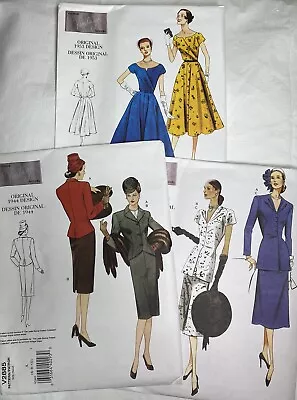 Vogue Vintage Model Sewing Patterns Uncut Lot Of 3 Sizes A AA AAX • $15.99