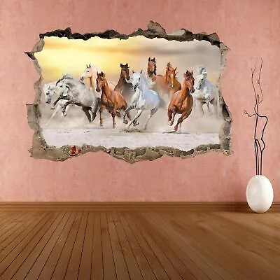 £15.99 • Buy Horses Running Wall Art Sticker Mural Decal Kids Bedroom Home Office Decor BD20