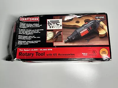 Craftsman Rotary Tool - Two Speed- Model 572.610960 Good Conditions READ • $16.99