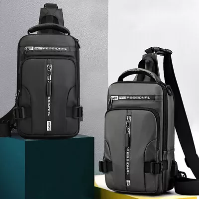 $24.89 • Buy Men's Chest Bag Shoulder Backpack Anti-theft Sling Satchel Crossbody Travel Bag