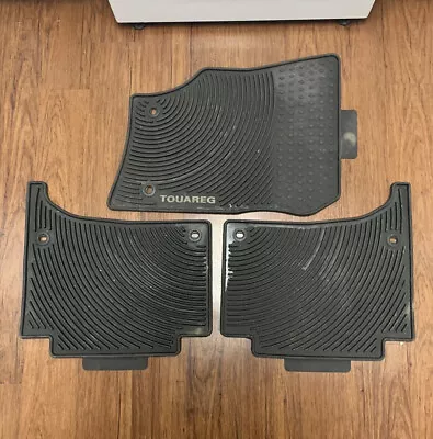 2004-2010 VOLKSWAGEN TOUAREG FRONT & REAR LEFT & RIGHT FLOOR Rubber MAT SET OEM • $64.99