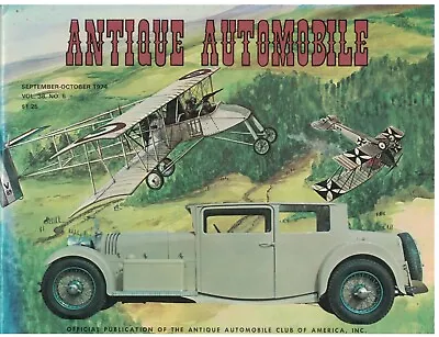 Sept 1974  Issue Of  Antique Automobile Magazine 1931 Voisin V-12 • $12