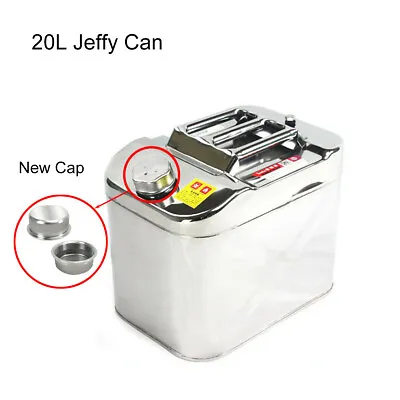 $144.99 • Buy 20L 304 Fuel Storage Jerry Can Stainless Steel Built-in Spout For Boat/4WD/Car 