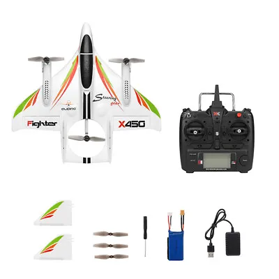 WLtoys XK X450 2.4G 6CH   3D/6G  Airplane Glider Fixed Wing  C8Z6 J2E1 • £133.99