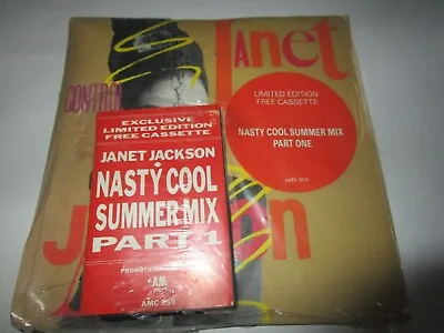 Janet Jackson SPECIAL PACK Control A&M  AMS 359  7inch VINYL+  Cassette Nasty • £21.98