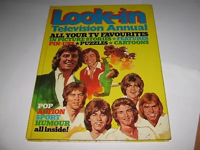 LOOK-IN TELEVISION ANNUAL 1975     TV / Football Stars  David Essex    HB Book • £6.50