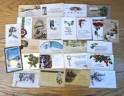 Lot Of 25 Vintage Christmas Postcards C1900s-1920s- Junk Journaling Collecting • $14.99