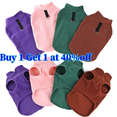 £3.73 • Buy Pet Dog Warm Fleece Coat Jacket Jumper Sweater Winter Clothes Puppy Vest Outfit
