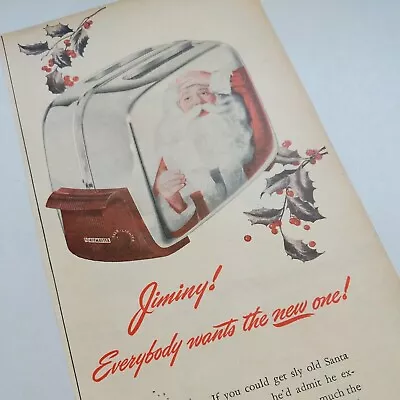 Vintage TOASTMASTER AUTOMATIC POP-UP TOASTER CHRISTMAS 1947 Original Magazine Ad • $10.50
