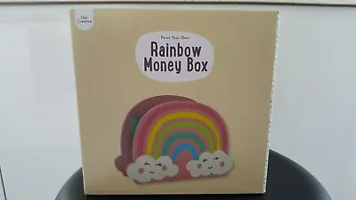 Kids Paint Your Own Rainbow Money Box-Piggy Bank Craft/diy 4+ • £6.99