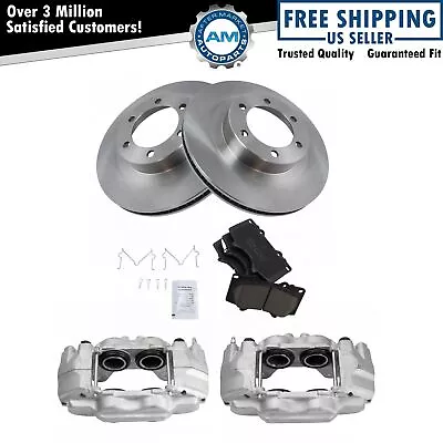 Front Ceramic Disc Brake Pads Rotors & Calipers Kit For Toyota Lexus SUV • $299.04