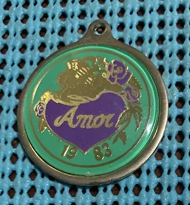 1983 Krewe Of AMOR  Mardi Gras Looped Badge / Charm • $3.99