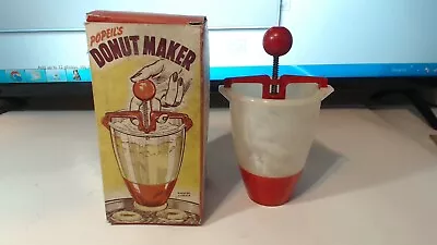 Vintage POPEIL'S DONUT MAKER In Box Made Is USA 1949 Tested No. 16 • $20.89