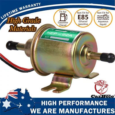 Inline Fuel Pump 12v Electric Transfer Low Pressure 4-7 Psi Low Flow Gas Diesel • $23.99