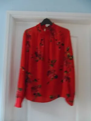 Ladies Dorothy Perkins Long Sleeved Blouse Size 14 • £6.99