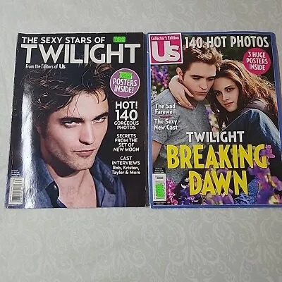 Twilight Movie Magazine Lot Of 2 US Collectors Edition Robert Pattinson Kristen • $12.50