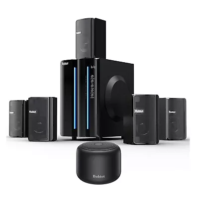 Surround Sound System For TV Home Theater Systems Mini Bluetooth Speaker Black • $89.99