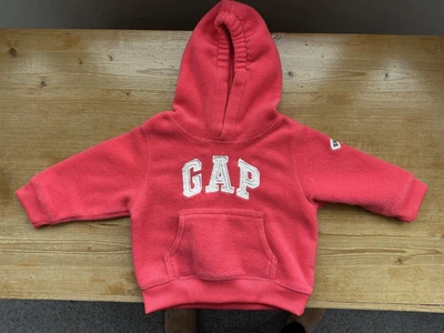 Baby Gap Pink Fleece Hoodie 6-12 Months • £0.99
