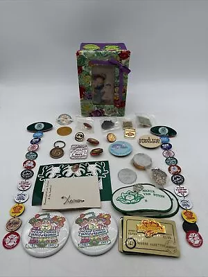 Huge Lot Of Vintage Cabbage Patch Kids Buttons Coins Patches Xavier Roberts • $99.95