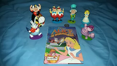 £25.50 • Buy ❤️🌟 Collection Of Disney Figurines Alice In Wonderland + Book - Playset 🌟❤️