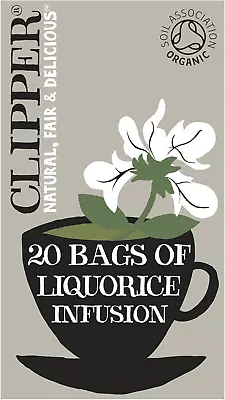 Clipper Organic Liquorice Tea Bags | 120 Infusion Liquorice Root Teabag Sachets • £16.95