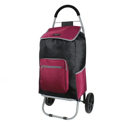 £29.95 • Buy Rocklands 2 Wheel Large Strong Shopping Trolley Shopping Cart Grocery Bag ST20