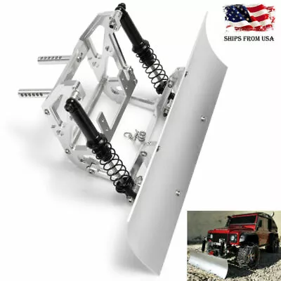 1/10 RC Alloy Snow Shovel Plow Blade For Axial SCX10 SCX10ll   TRX-4 _US • $27.90